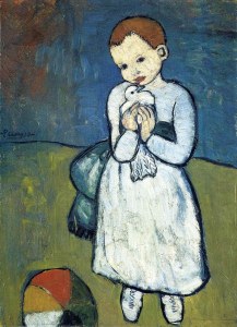 Child with a dove, by Pablo Picasso